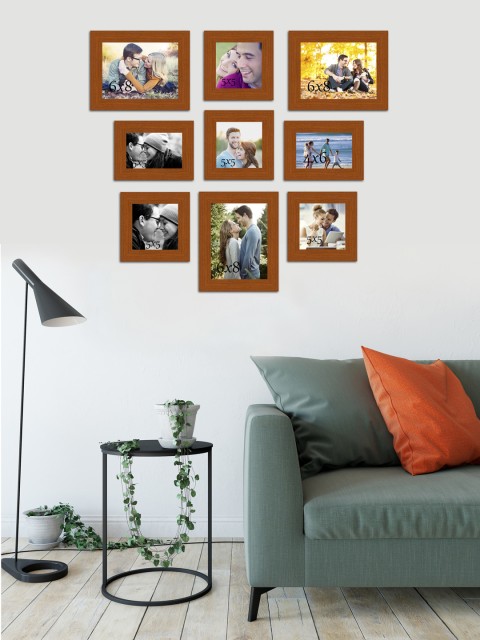 

Art Street Brown Set of 9 Wall Photo Frames
