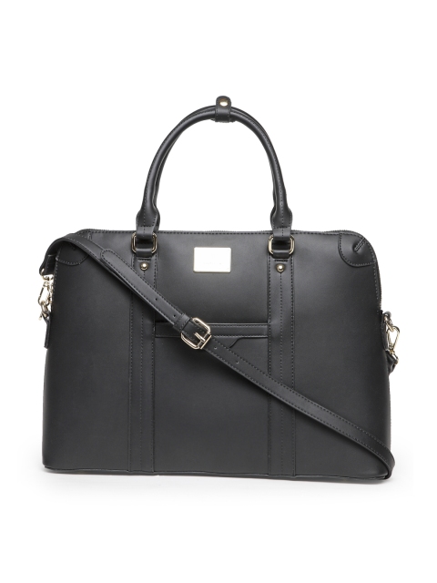 

Van Heusen Woman Black Solid Handheld Bag with Sling Strap