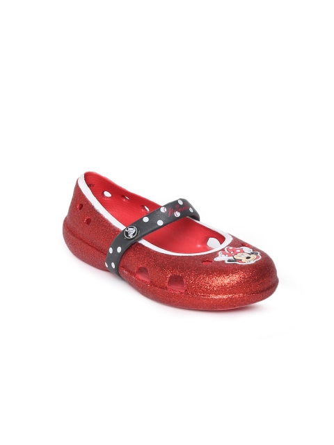 

Crocs Girls Red Solid Synthetic Ballerinas