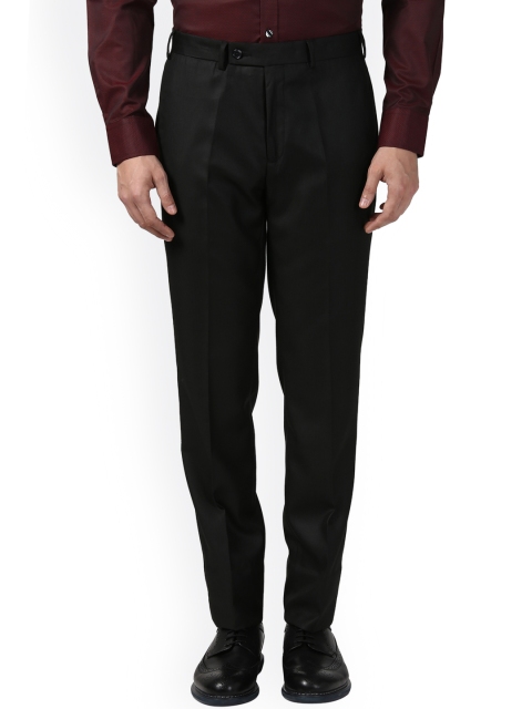 

Next Look Men Black Regular Fit Solid Formal Trousers