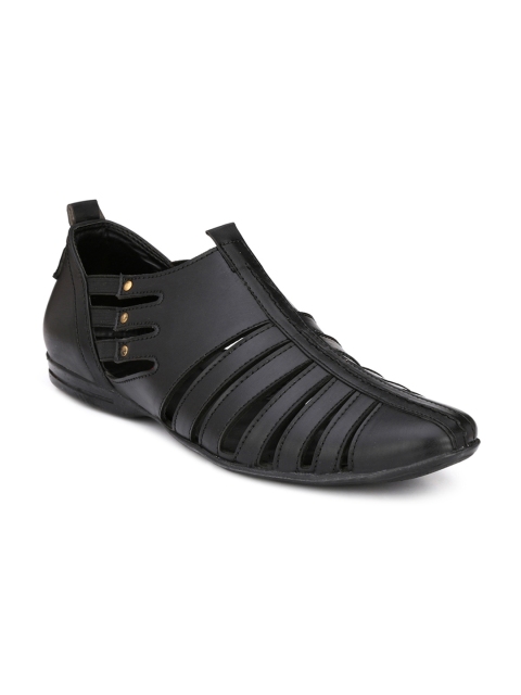 

Eego Italy Men Black Shoe-Style Sandals