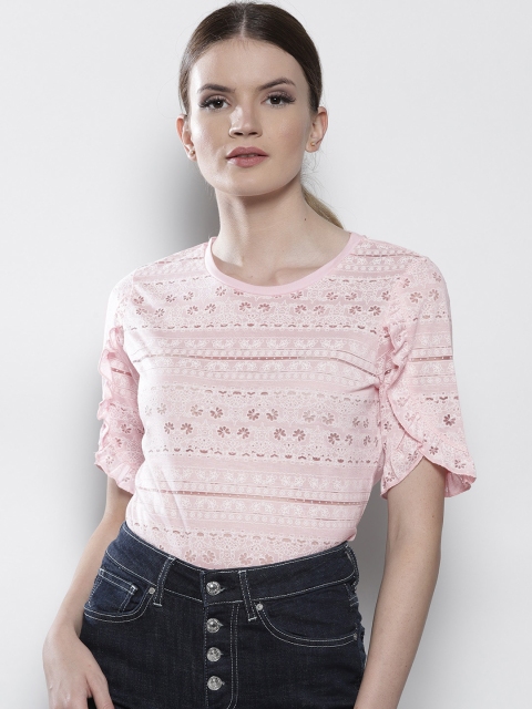 

DOROTHY PERKINS Women Pink Printed Top