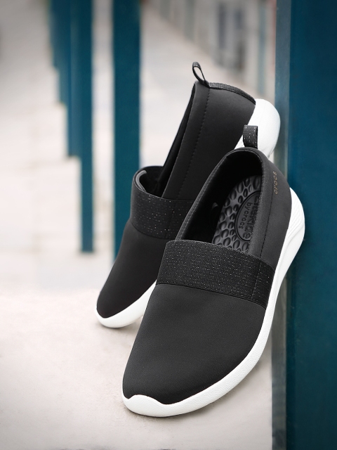 

Crocs Literide Women Black Slip-On Sneakers