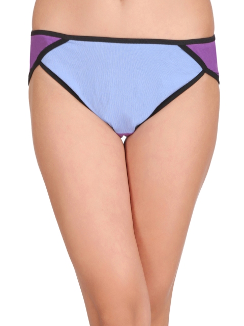 

Clovia Low Waist Colour Block Bikini Panty PN2015P03, Blue
