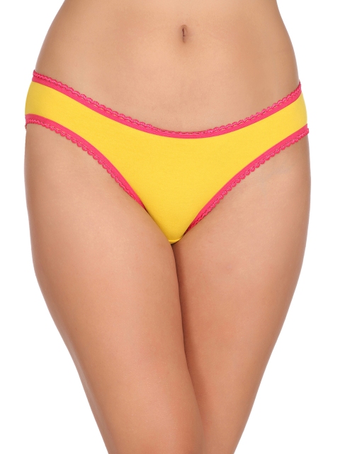 

Clovia Low Waist Bikini Panty PN2273P02, Yellow