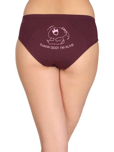 

Clovia Women Burgundy Solid Period Briefs PN2300P15