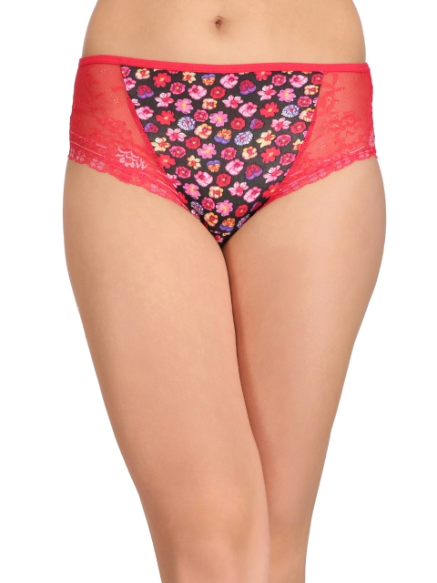 

Clovia Women Red Printed Hipster Briefs PN2356P04