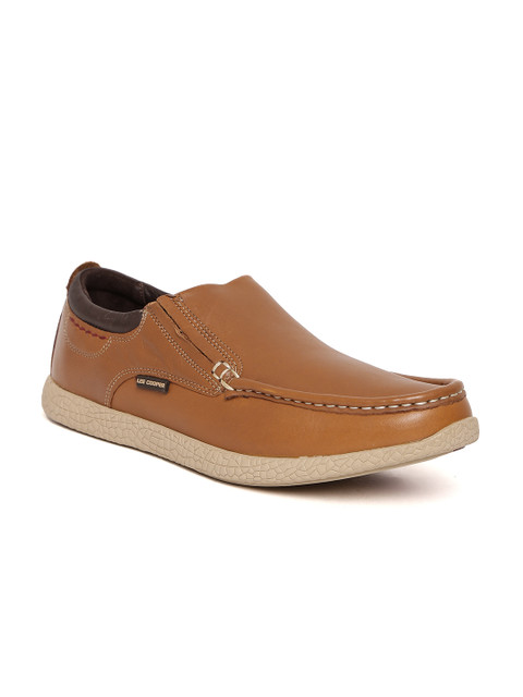 

Lee Cooper Men Tan Brown Slip-On Sneakers
