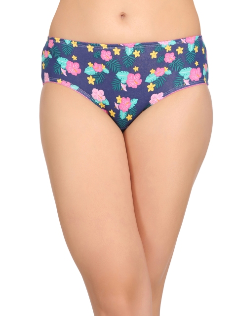 

Clovia Women Blue Printed Hipsters PN2365P22
