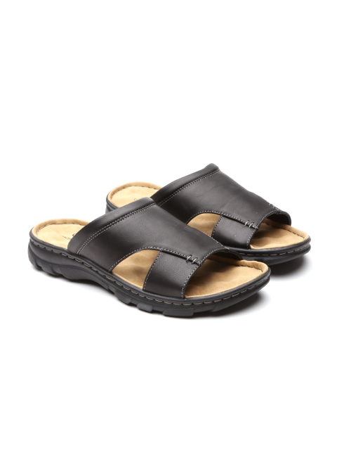 

Carlton London Men Black Comfort Sandals