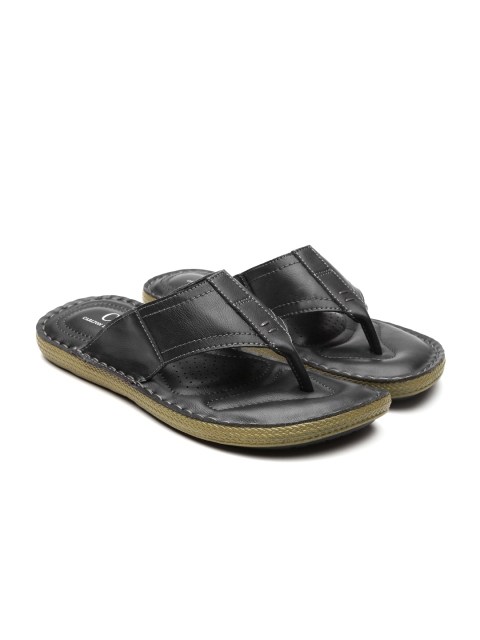 

Carlton London Men Black Comfort Sandals