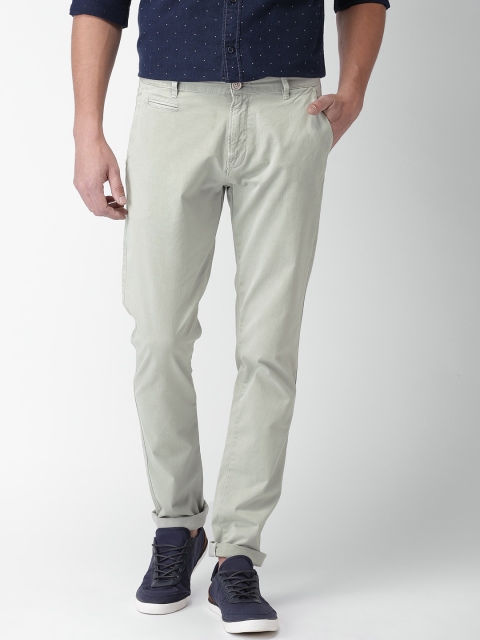 

Aeropostale Men Grey Skinny Fit Solid Chinos