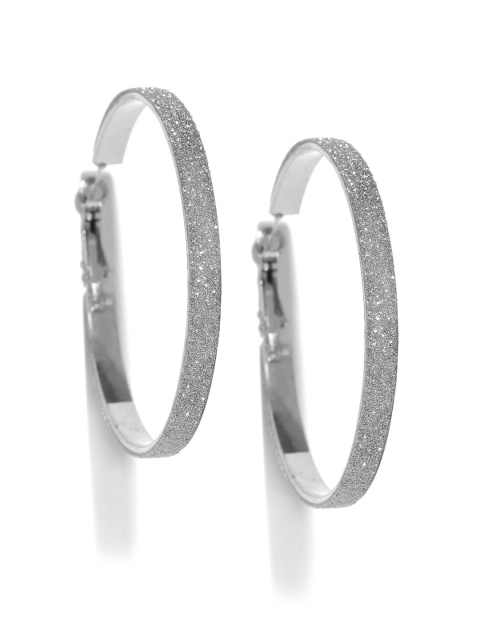 

Ayesha Silver-Toned Hoop Earrings