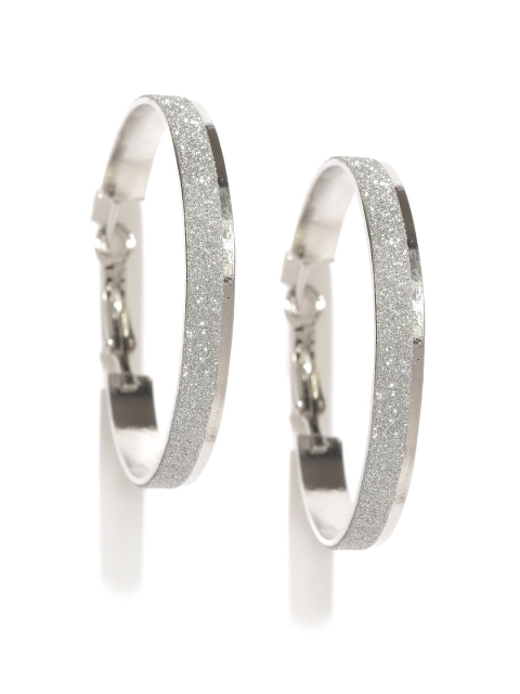 

Ayesha Silver-Toned Hoop Earrings