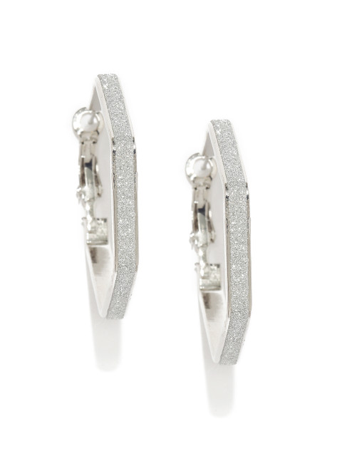 

Ayesha Silver-Toned Hoop Earrings