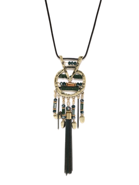 

Ayesha Black Tasseled Necklace