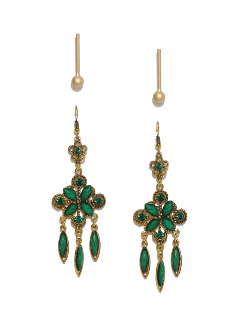 

Ayesha Set of 2 Gold Earrings