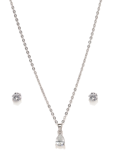 

Ayesha Silver-Toned Jewellery set