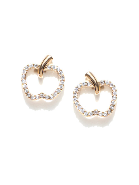 

Alamod Gold-Plated Cubic Zirconia Apple-Shaped Studs