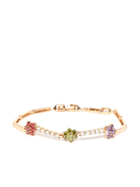 

Alamod Gold-Plated CZ Stone-Studded Link Bracelet