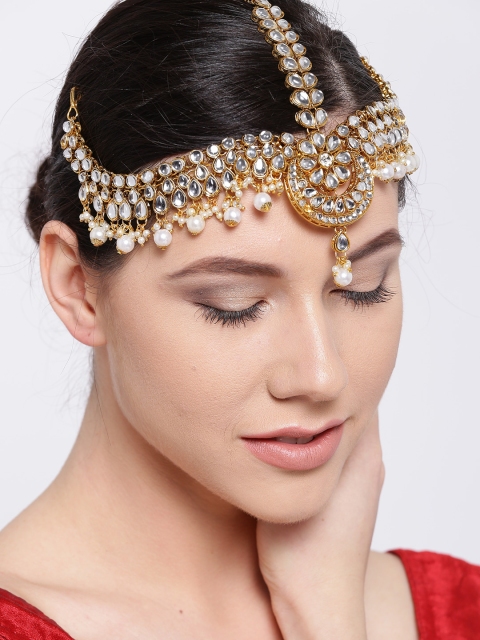 

Alamod Gold-Plated Kundan-Studded Matha Patti