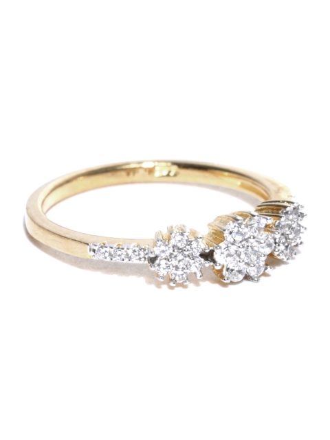

Alamod Gold-Plated Cubic Zirconia-Studded Ring