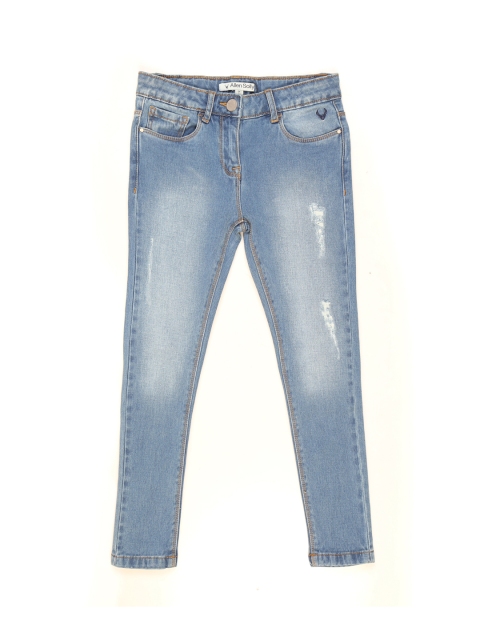 

Allen Solly Junior Boys Blue Mid-Rise Mildly Distressed Stretchable Jeans