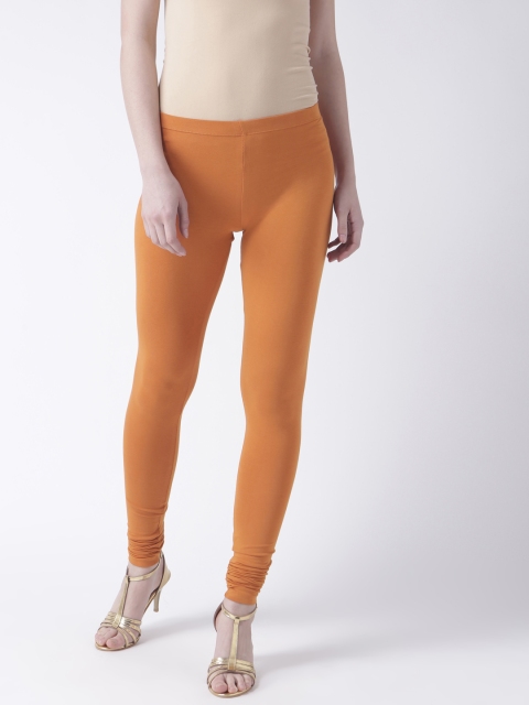 

Fusion Beats Orange Churidar Leggings