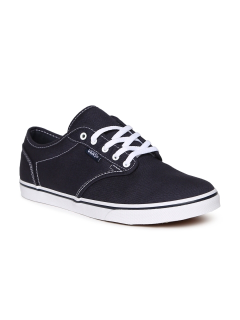 

Vans Women Navy Atwood Sneakers, Navy blue