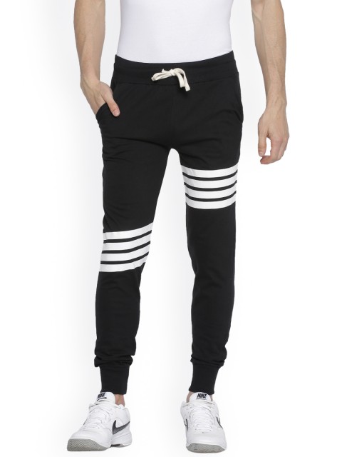 

Campus Sutra Men Black Joggers