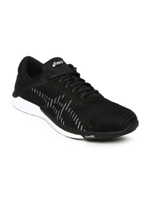 

ASICS Men Black Running Shoes FuzeX Rush Adapt