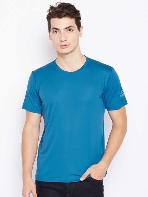 

ADIDAS Men Blue Freelift Chill T-shirt, Grey