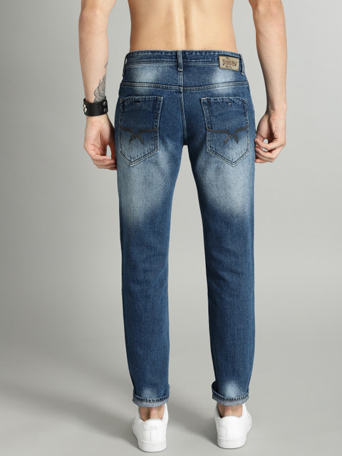

Roadster Men Blue Slim Tapered Fit Mid-Rise Mildly Distressed Stretchable Jeans