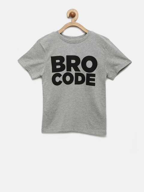 

The Childrens Place Boys Grey Round Neck T-shirt