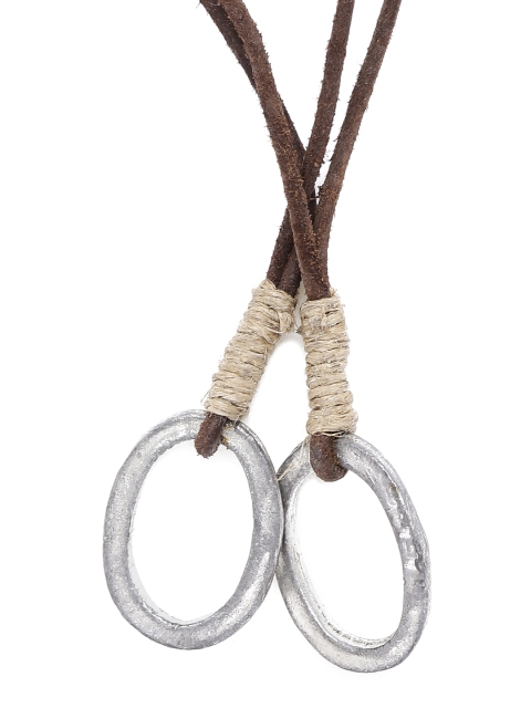 

UNKNOWN by Ayesha Brown & Steel-Toned Open Necklace