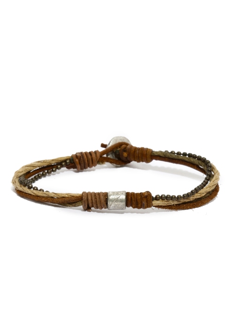 

UNKNOWN by Ayesha Brown Leather Contemporary Bracelet