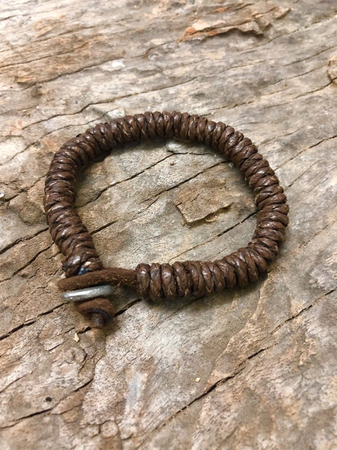 

UNKNOWN by Ayesha Brown Leather Contemporary Bracelet