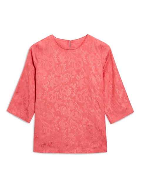 

next Women Pink Self Design Top