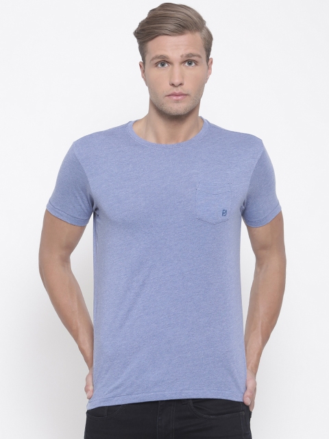 

Pepe Jeans Men Blue Solid Slim Fit T-shirt