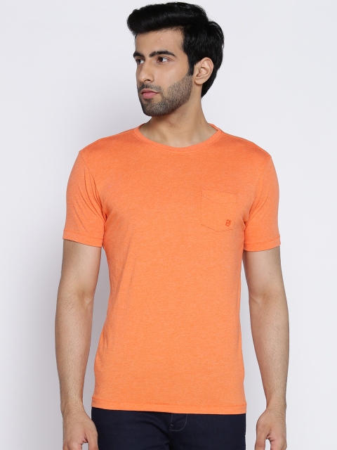 

Pepe Jeans Men Orange Solid Slim Fit Round Neck T-shirt