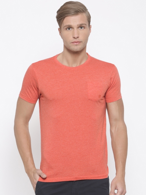 

Pepe Jeans Men Red Solid Slim Fit Round Neck T-shirt