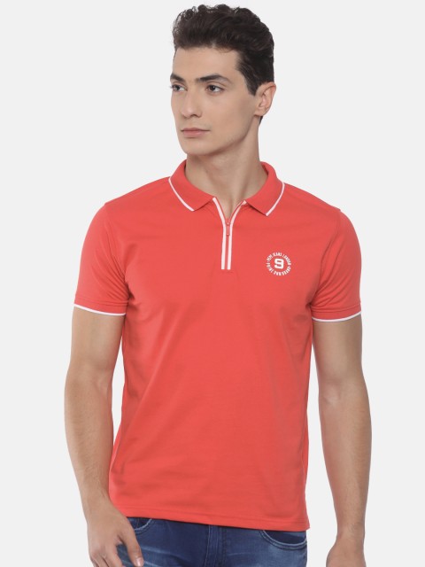 

Pepe Jeans Men Red Solid Polo Collar T-shirt