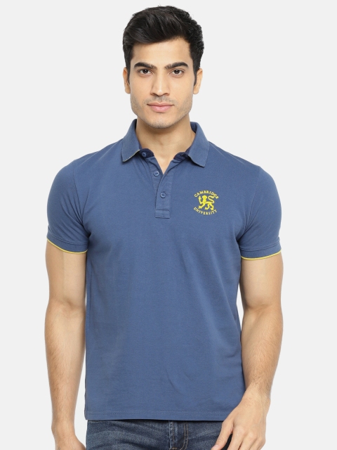 

Pepe Jeans Men Blue Solid Polo T-shirt
