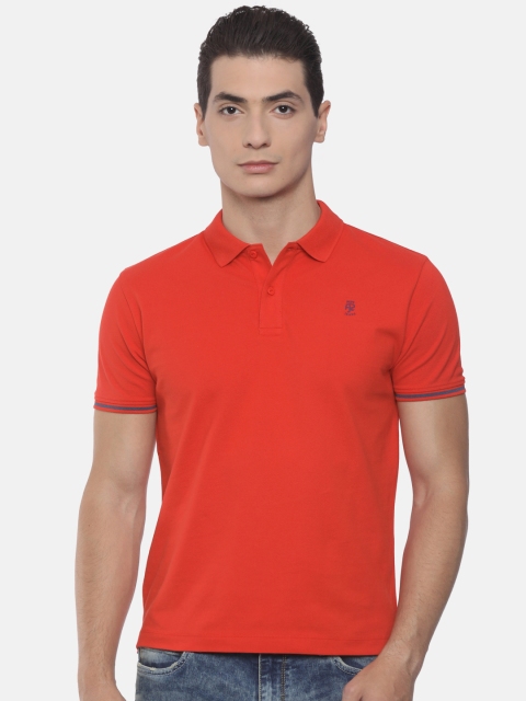 

Pepe Jeans Men Red Solid Polo Collar T-shirt