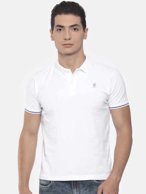 

Pepe Jeans Men White Solid Polo Collar T-shirt