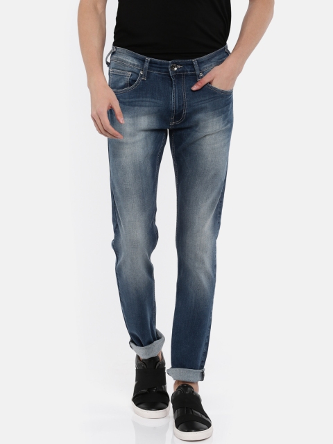 

Pepe Jeans Men Blue Slim Fit Low-Rise Low Distress Stretchable Jeans