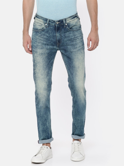 

Pepe Jeans Men Blue Vapour Slim Fit Low-Rise Stretchable Jeans