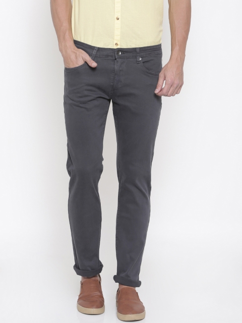 

Pepe Jeans Men White Slim Fit Low-Rise Clean Look Stretchable Jeans, Grey