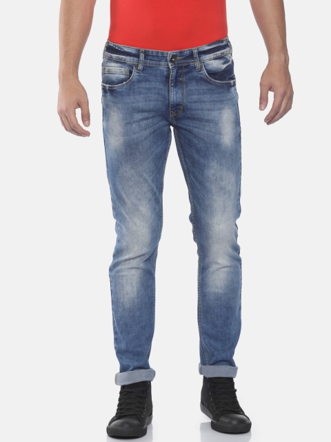 

Pepe Jeans Men Blue Slim Fit Low-Rise Clean Look Stretchable Jeans