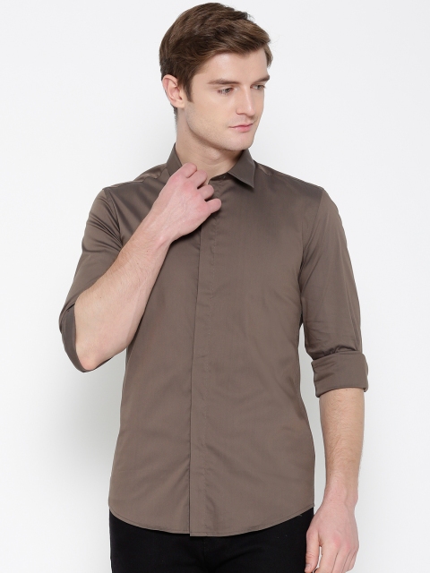 

Antony Morato Men Olive Green Slim Fit Solid Casual Shirt